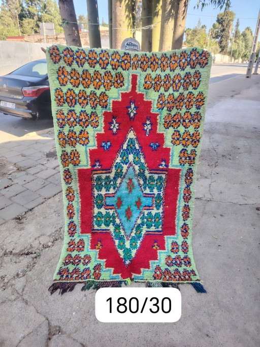 Handgeknoopt Berber kleed wol 180x130cm