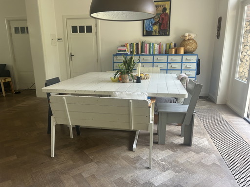Piet Hein Eek dining table set custom made