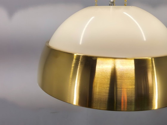 Image 1 of Colgante de latón y metal lacado, década de 1970, Checoslovaquia