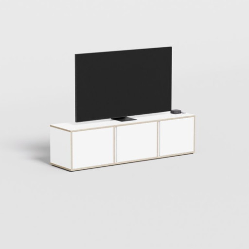 Tylko TV Stand in White with Doors