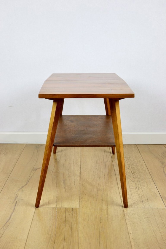Polish Coffee Table Console 1970s Square-Multifaceted – Axel Concept, Wood (photo 4 of 6)