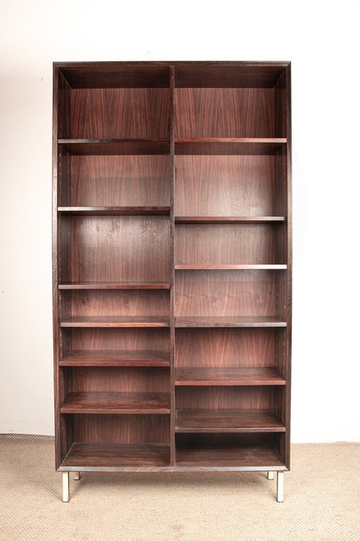 Grote Deense hoge plank in palissanderhout van Erik Brouer voor Brouer's Mobelfabrik.