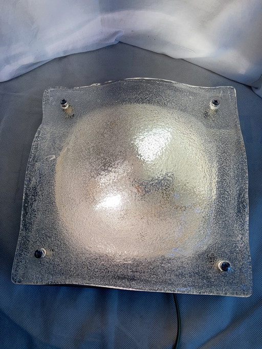 Vintage 70'S Murano glass wall light Italian workmanship