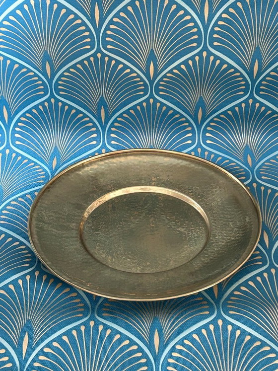 Image 1 of Brocca "Cognolato" con piatto Ottone Battuto a mano 