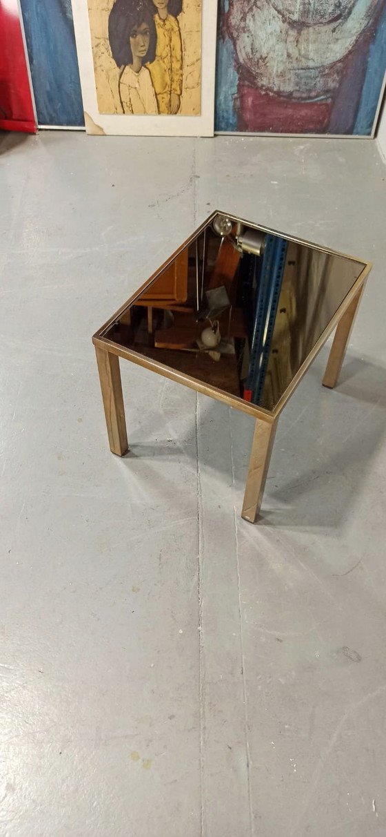 Image 1 of Belgo Chrom Dewulf smoked glass side table 