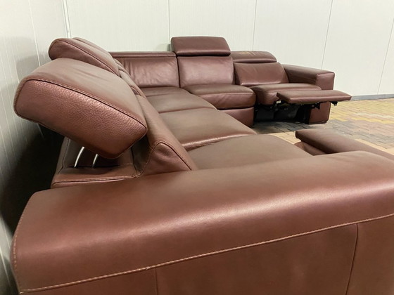 Divano angolare relax in pelle Natuzzi Editions B760 – Poggiatesta regolabili – Pelle pieno fiore premium (photo 9 of 13)