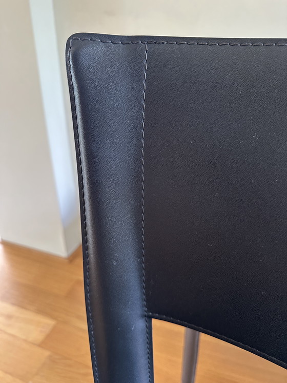 Image 1 of 6 black Fasem S91 dining chairs