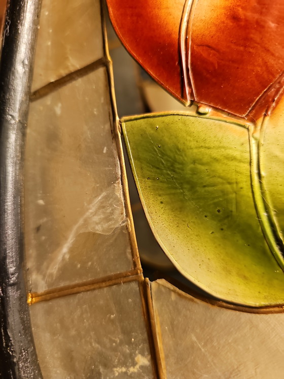 Image 1 of Lampada a sospensione vintage a forma di conchiglia Capiz, anni '60/'70