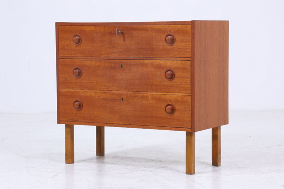 Image 1 of Hermosa teca de la vendimia cómoda | Mid Century cajones mueble de madera de almacenamiento 60s #08-12