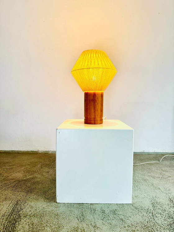 B-243 Wood & Sisal Table Lamp by Hans-Agne Jakobsson for AB Ellysett, Sweden 1960s – Hans-Agne Jakobssen (photo 4 of 7)