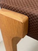 Pouf in legno di metà secolo, anni '70