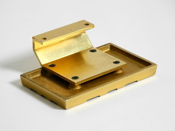 Image 1 of Very beautiful 1960s Space Age abstract design door handle made of brass-plated cast aluminum