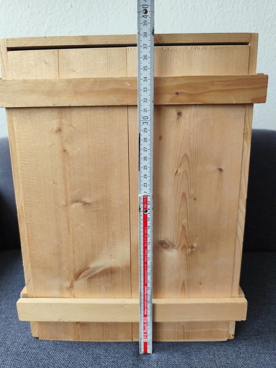 Image 1 of Scatola di legno • Scatola portaoggetti • Scatola per giocattoli • Scrigno del tesoro • 38×23×28 cm