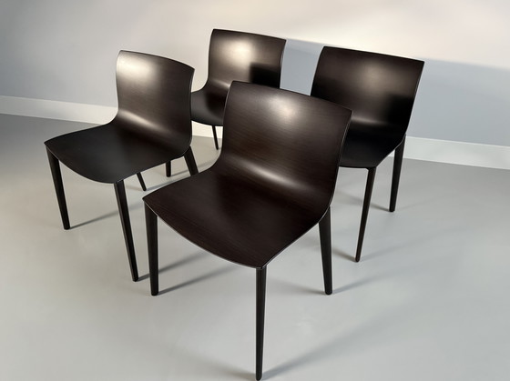Image 1 of 4 Arper Catifa 53 design stoelen hout Wengé