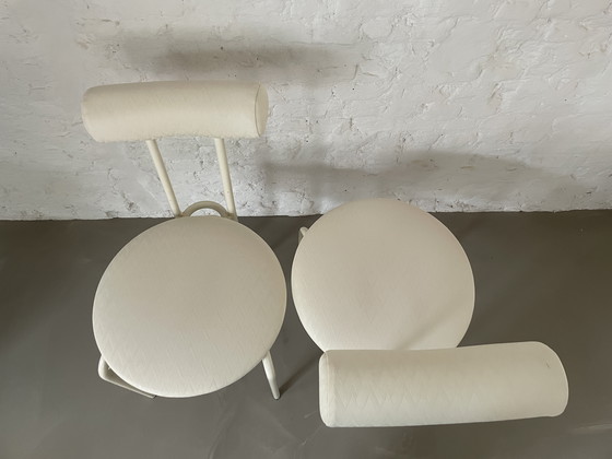 Image 1 of 2 postmoderne Eetkamerstoelen 1980