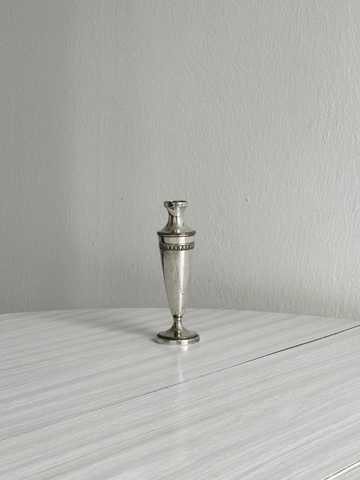 Small vintage light metal soliflore