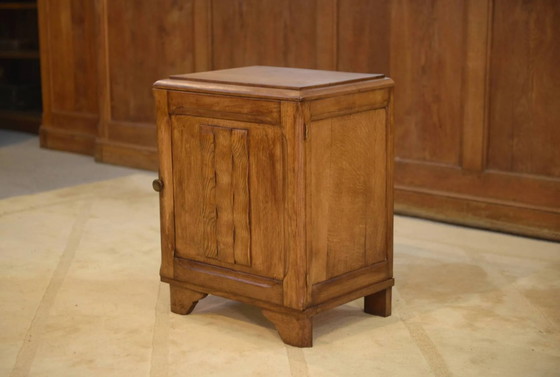 Brutalist bedside table/occasional furniture in oak from the 1950s. – Nightstands (photo 8 of 10)