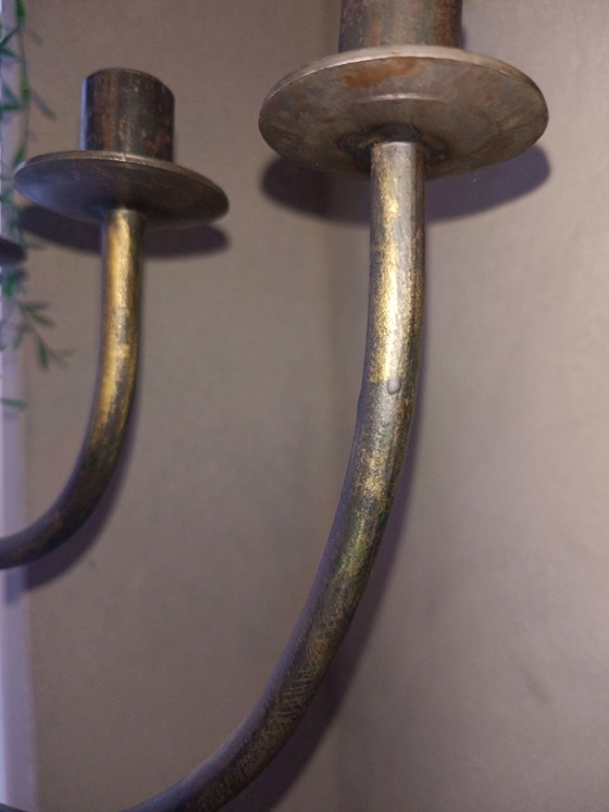 Stehleuchter, 7 Arme, Kerzenhalter, Gusseisen, Schwarz (Foto 2 von 5)