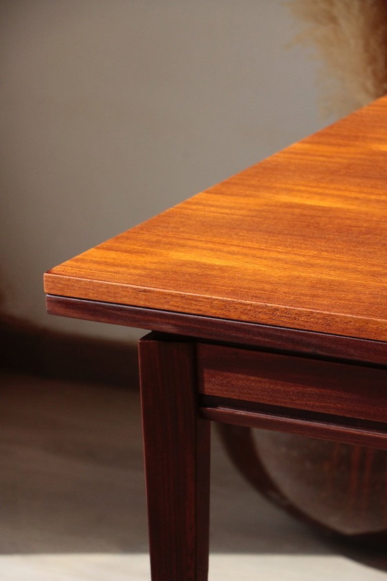 Image 1 of Vintage Teak & Afromosia Dining Table – Extendable Scandinavian Design