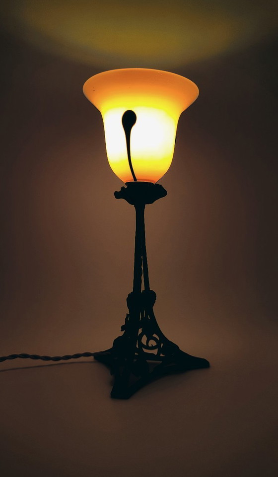 Image 1 of Lampe tulipe Art nouveau Loetz - Powolny