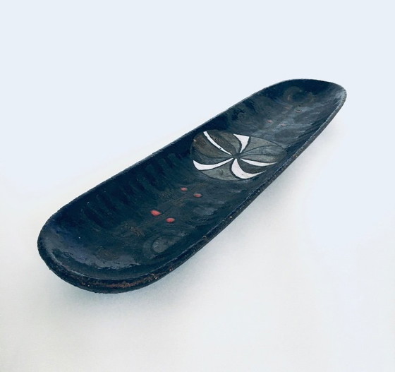 Image 1 of Plat XL en céramique d'atelier, conçu par Rogier Vandeweghe pour Perignem Studios, Belgique, années 1960