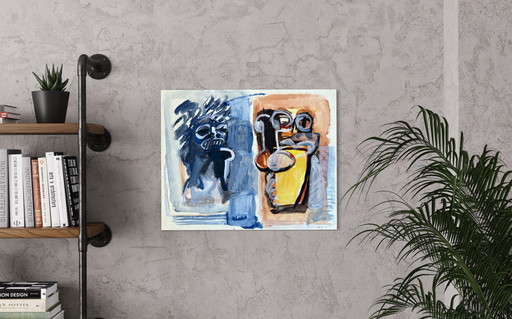 Marcus de Vestele - beautiful abstract composition - 1978