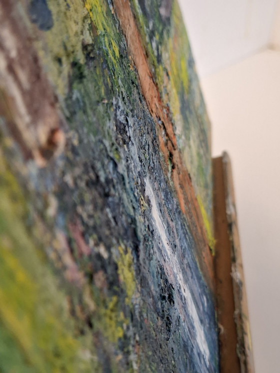 Dipinto a olio multidirezionale 'Capannone Illuminato' (2018) – Storme Kathleen (40x50 cm) (photo 7 of 13)