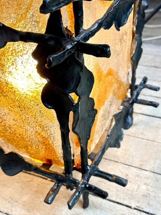 Image 1 of Brutalist lamp 1960 by Tom Ahlström and Hans Ehrich