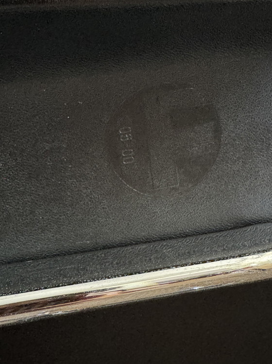 Image 1 of Set of 6 "S44" Leer en Chromen Design Stoelen door Gualtierotti en Vegni voor Fasem (1980s)