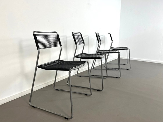 Image 1 of Set van 4 postmoderne Melker spaghetti stoelen van Lisa Norinder voor Ikea, jaren 90