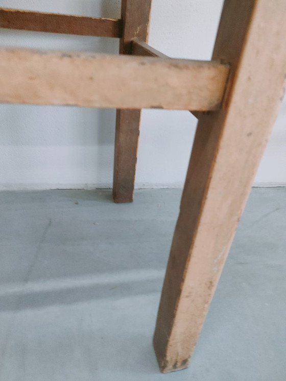 Image 1 of Brocante vintage/antique milk stool, side stool, side table (4 in stock).