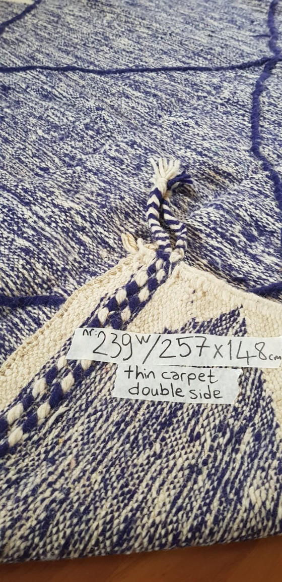 Image 1 of Handgeknoopt Berber kleed wol 257x148cm