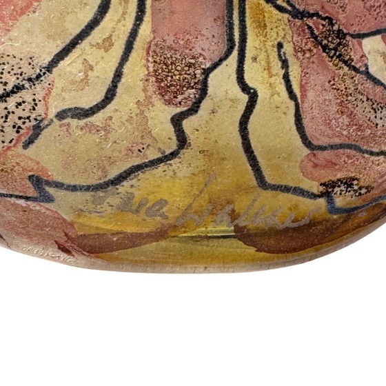 Image 1 of Signed art glass vase - Vera Walther, ca. 1980