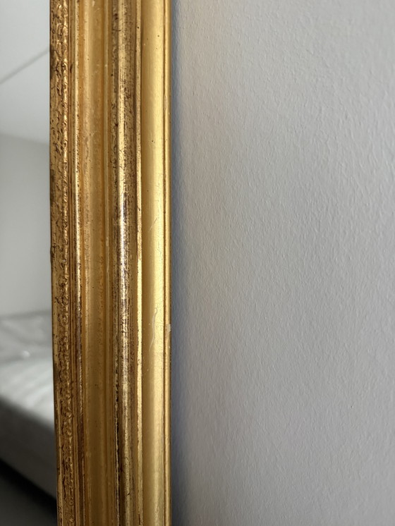 Image 1 of Spiegel met gouden lijst