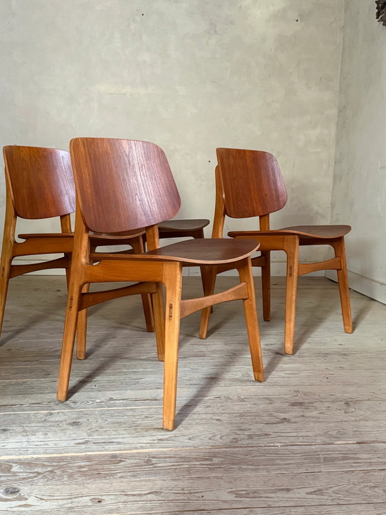 Sedie vintage danesi in teak di Borge Mogensen. – Sedie da pranzo, Scandinavian (photo 4 of 16)