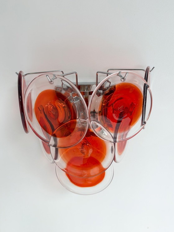 Set di 2 Applique italiane in vetro di Murano, anni '70 – Metallo (photo 7 of 15)