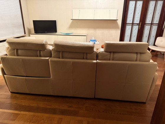 Image 1 of Divano 3 posti con chaise longue e relax elettrico