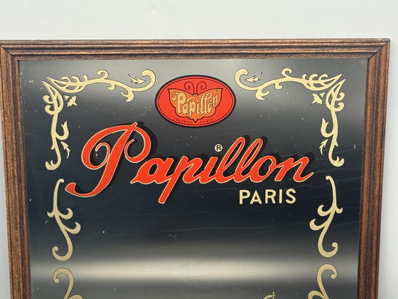 Image 1 of Vintage Papillon Paris reclame spiegel