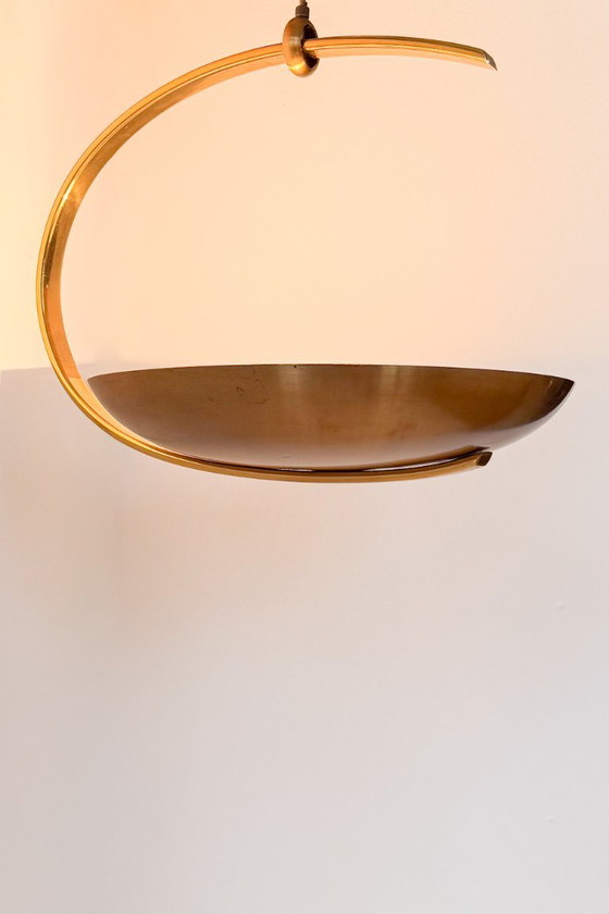 Vintage brass Pendant lamp, France 1970. (photo 2 of 5)
