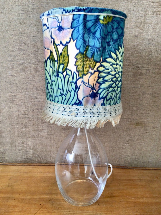 Set of 2 vintage Swedish Table lamps – IKEA, Glass, Textile (photo 8 of 13)