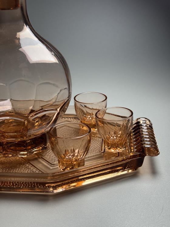 Image 1 of Französisches Likörset im Art-Deco-Stil, 1930er Jahre