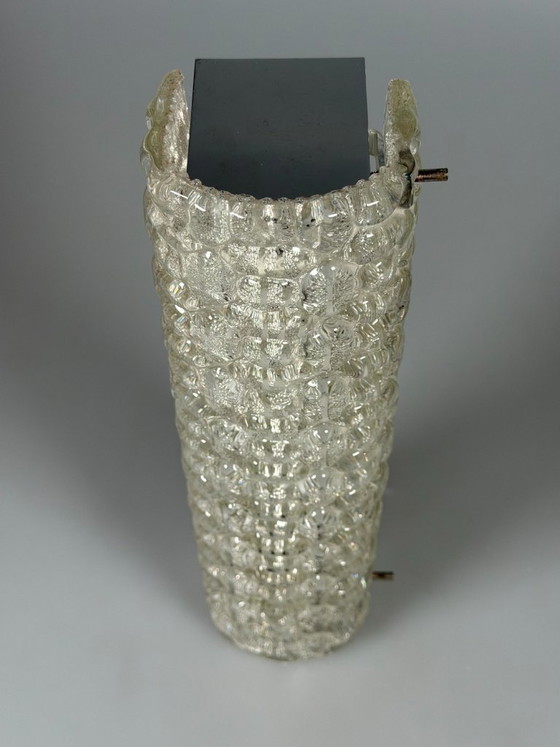 Image 1 of 60er 70er Jahre Wandleuchte Wandlampe Wall Sconce Eis Glas Space Age Design