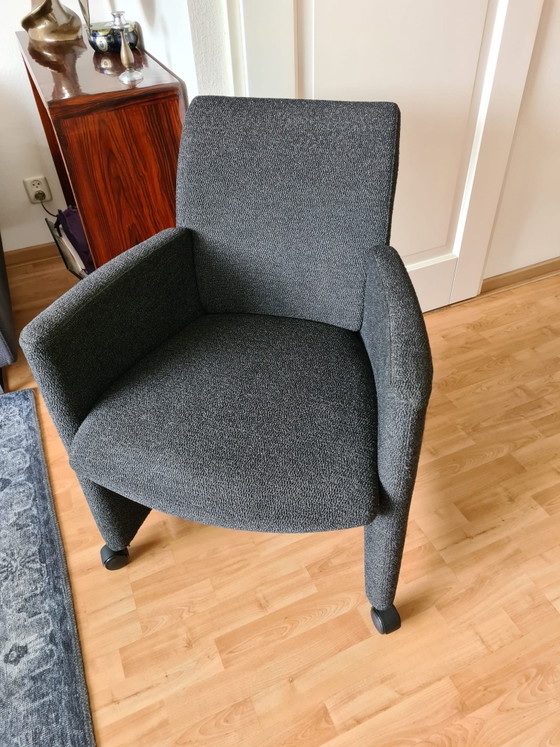 4 Leolux Dining Chairs – Plastic, Textile (photo 4 of 5)