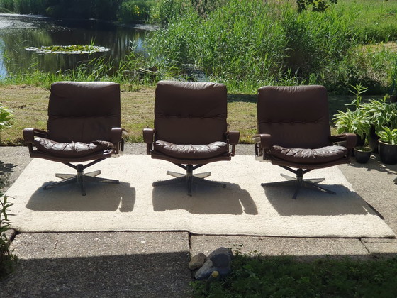 Image 1 of Strässle King Chair Collection – Set Of 3 – Design Armchairs