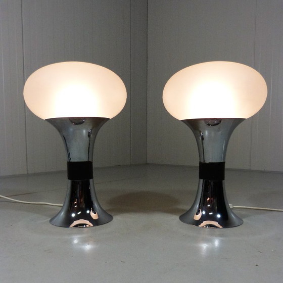 Image 1 of Set of 2 large Space Age table lamps 1960s