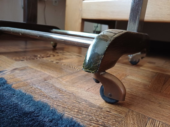 Valet de Chambre / Dressboy en Bois Authentique de Fratelli Reguitti – Portemanteaux, Velvet, Wood (photo 7 of 8)