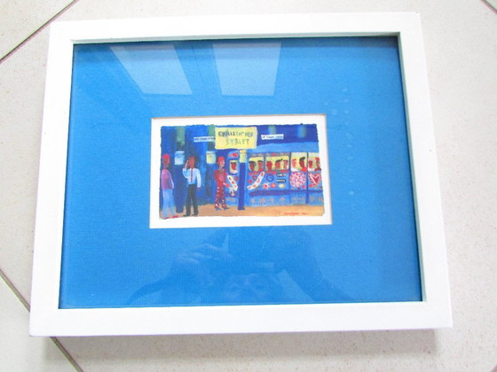 Image 1 of area of illustrations under glass by Christopher Corr