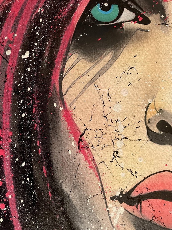 Image 1 of NO1R - Elysia, blushing enigma - Artist canvas