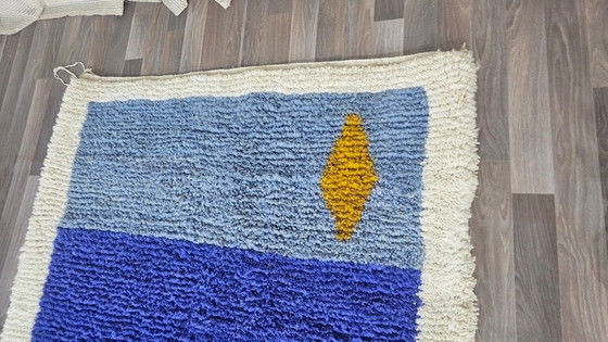 Image 1 of Alfombra tradicional de pura lana natural de 140 x 260 cm.