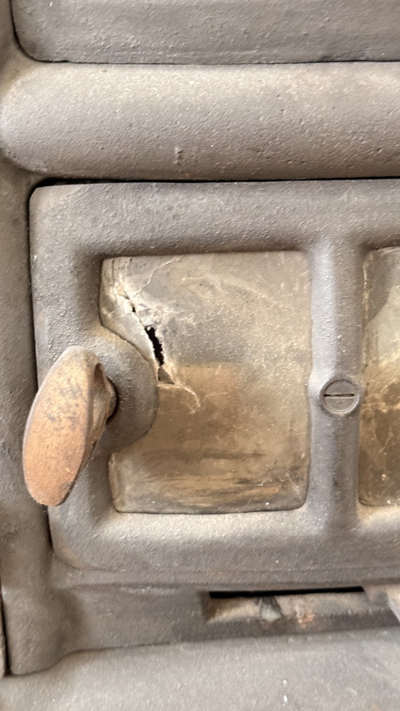 Rare UNIO Continuous Burning Stove No. 12 – American Heating – ca. 1920s – Decorative Objects, Cast Iron (photo 13 of 15)